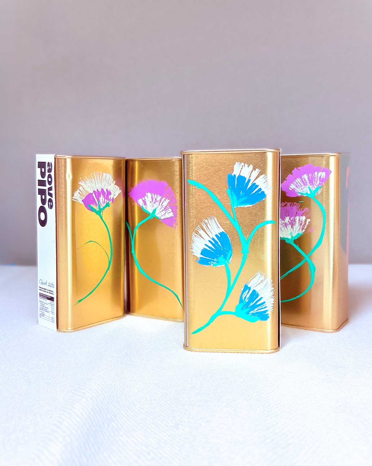 Latas-Aove-Pipo-Artesanal-Regalo-Personalizado-Lata-Pintada-a-mano-Regalo-Bodas-Eventos-Aceite-de-oliva-premium-arte